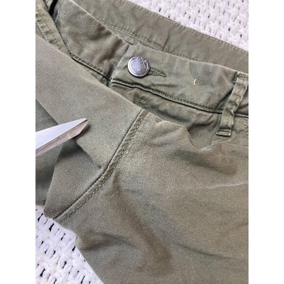 Lole Womens Olive Green Cotton Bermuda Shorts Size 8 Casual - Picture 10 of 16